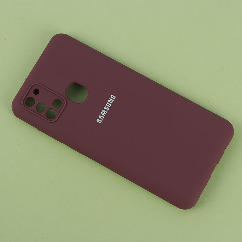 قاب سیلیکونی اصلی زیربسته سامسونگ Galaxy A21s محافظ لنزدار