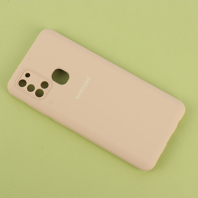قاب سیلیکونی اصلی زیربسته سامسونگ Galaxy A21s محافظ لنزدار