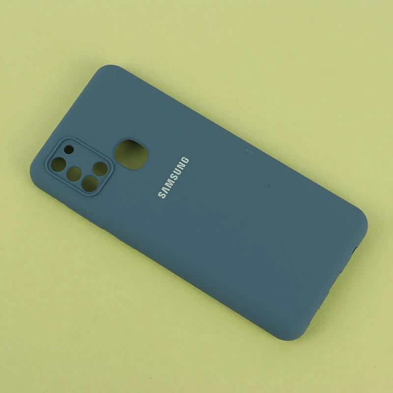 قاب سیلیکونی اصلی زیربسته سامسونگ Galaxy A21s محافظ لنزدار