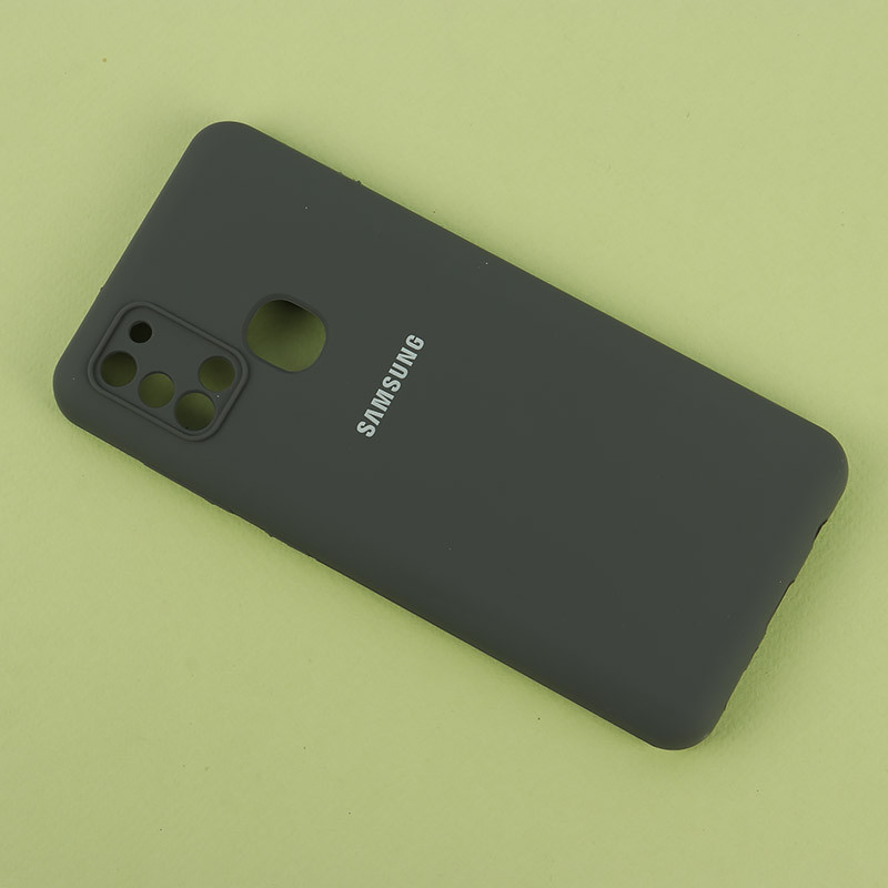 قاب سیلیکونی اصلی زیربسته سامسونگ Galaxy A21s محافظ لنزدار