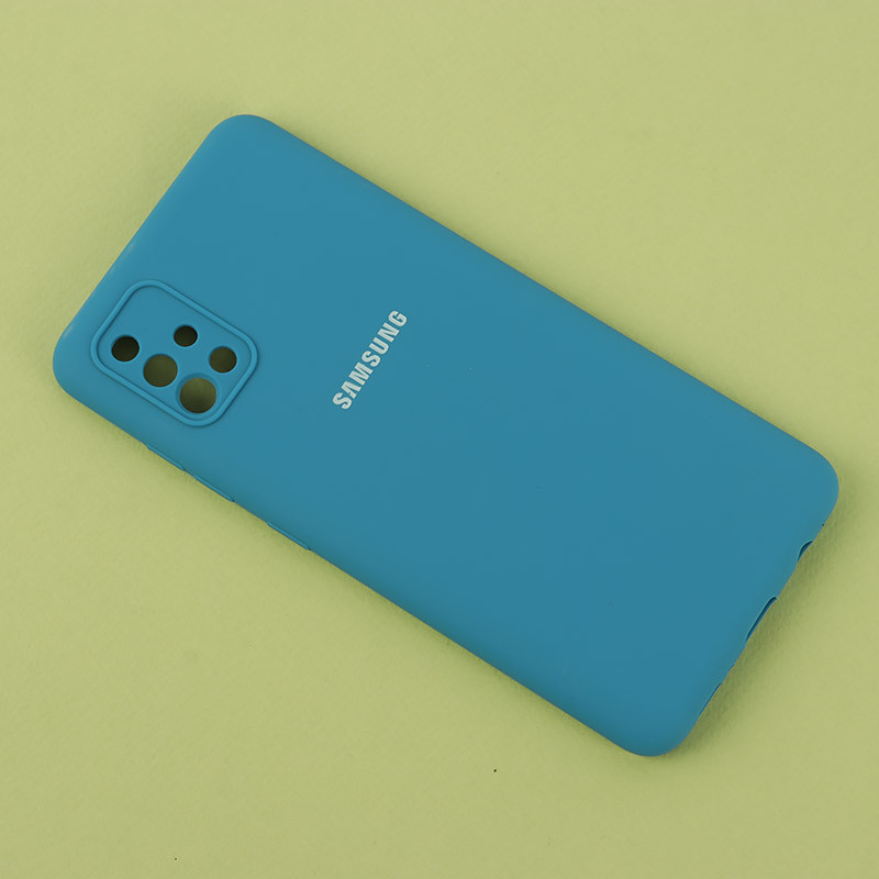 قاب سیلیکونی اصلی زیربسته سامسونگ Galaxy A51 4G محافظ لنزدار