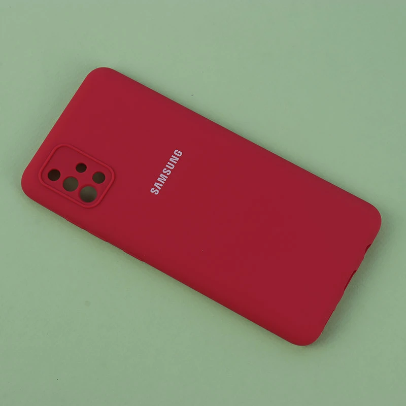 قاب سیلیکونی اصلی زیربسته سامسونگ Galaxy A51 4G محافظ لنزدار