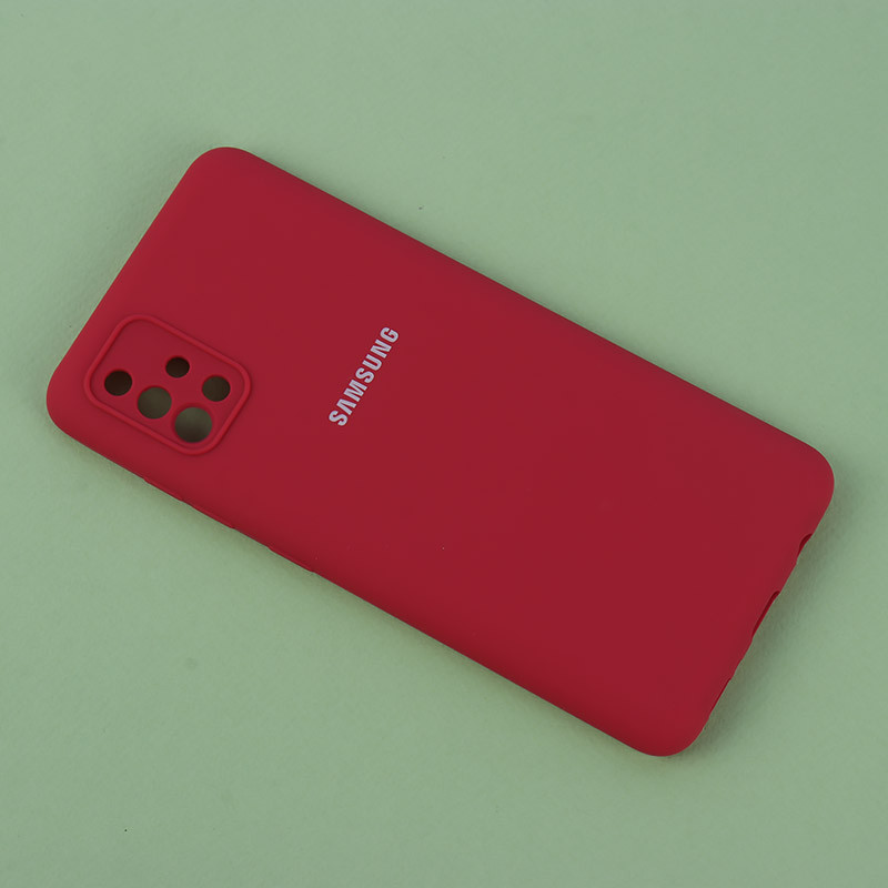 قاب سیلیکونی اصلی زیربسته سامسونگ Galaxy A51 4G محافظ لنزدار
