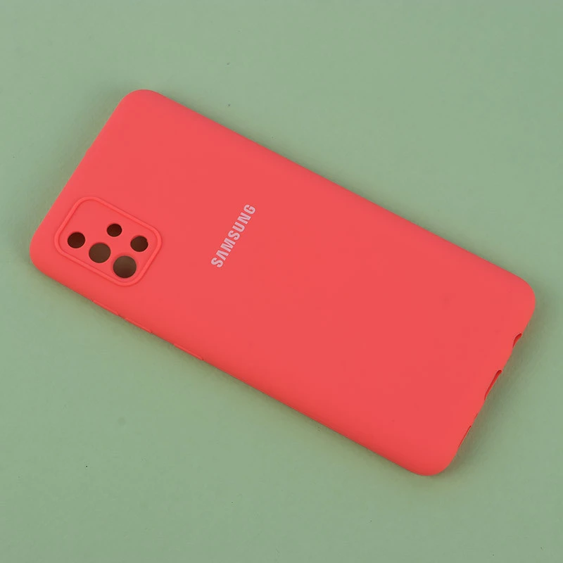 قاب سیلیکونی اصلی زیربسته سامسونگ Galaxy A51 4G محافظ لنزدار