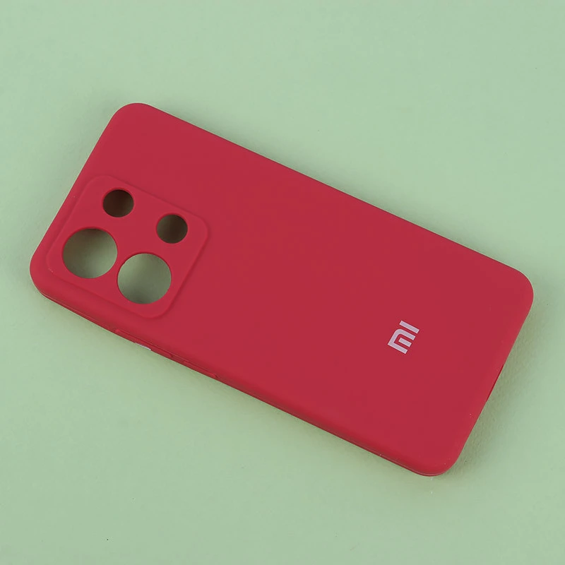 قاب سیلیکونی اصلی زیربسته شیائومی Redmi Note 13 4G محافظ لنزدار