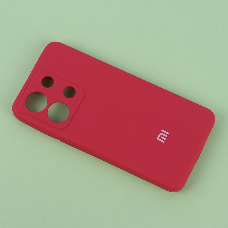 قاب سیلیکونی اصلی زیربسته شیائومی Redmi Note 13 4G محافظ لنزدار