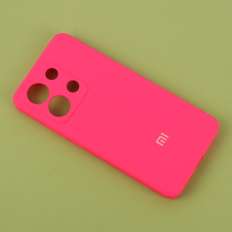 قاب سیلیکونی اصلی زیربسته شیائومی Redmi Note 13 4G محافظ لنزدار