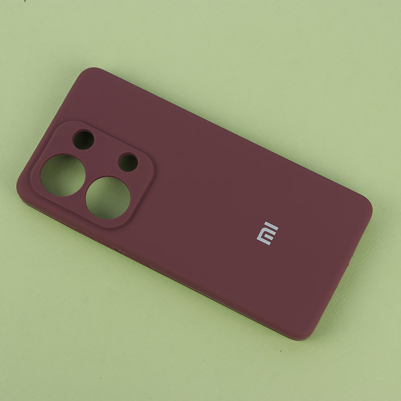 قاب سیلیکونی اصلی زیربسته شیائومی Redmi Note 13 Pro 4G محافظ لنزدار