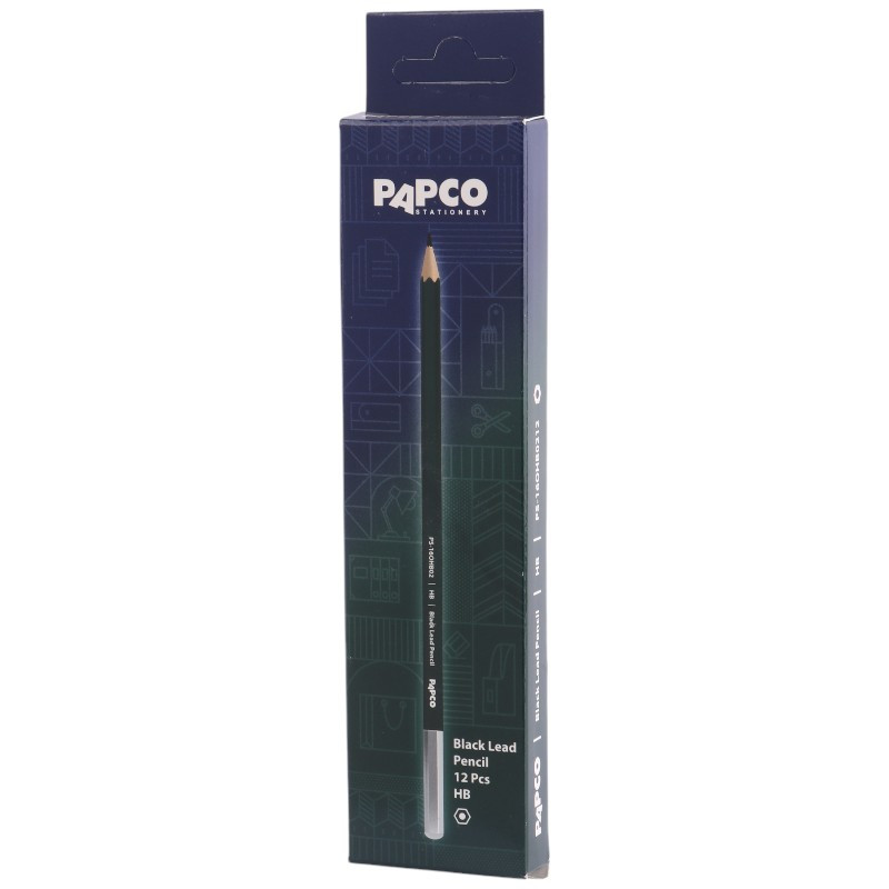 مداد مشکی پاپکو Papco PS-16OHB0312 بسته 12 عددی