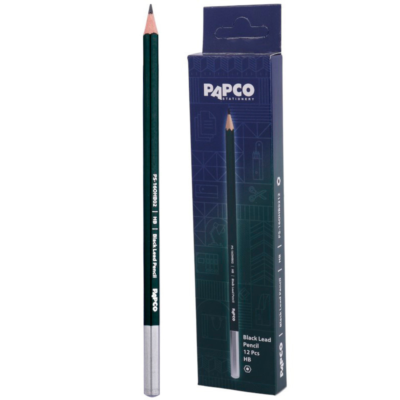 مداد مشکی پاپکو Papco PS-16OHB0212 بسته 12 عددی
