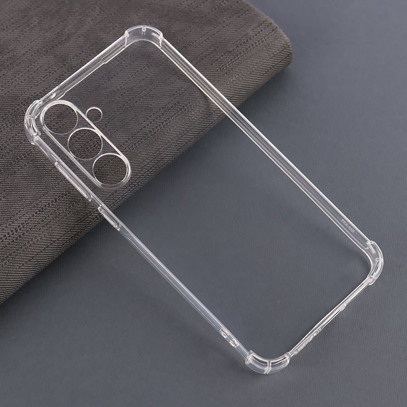 قاب ژله ای ضربه گیر بی رنگ سامسونگ Galaxy A55 محافظ لنزدار
