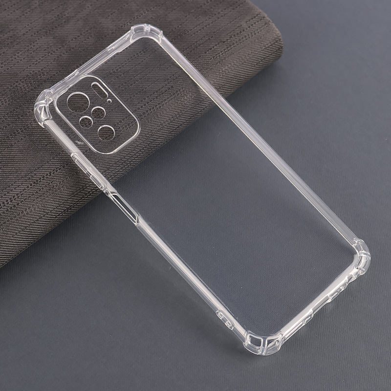 قاب ژله ای ضربه گیر بی رنگ شیائومی Redmi Note 10 4G / 10s محافظ لنزدار
