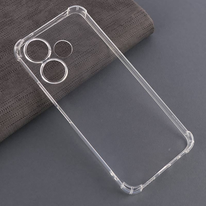 قاب ژله ای ضربه گیر بی رنگ شیائومی Redmi 13 4G / Redmi 13 5G محافظ لنزدار