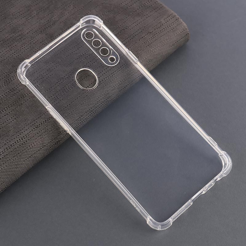 قاب ژله ای ضربه گیر بی رنگ سامسونگ Galaxy A20s محافظ لنزدار