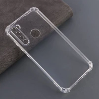 قاب ژله ای ضربه گیر بی رنگ شیائومی Redmi Note 8 محافظ لنزدار
