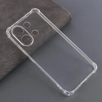 قاب ژله ای ضربه گیر بی رنگ شیائومی Redmi Note 13 4G محافظ لنزدار