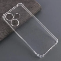 قاب ژله ای ضربه گیر بی رنگ شیائومی Poco M6 4G محافظ لنزدار