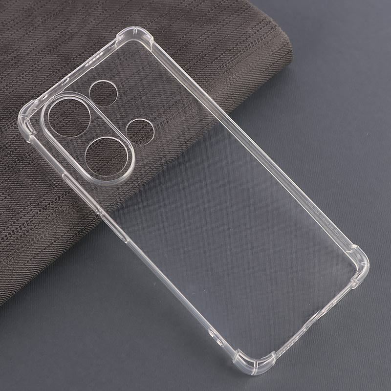 قاب ژله ای ضربه گیر بی رنگ شیائومی Poco M6 Pro 4G محافظ لنزدار