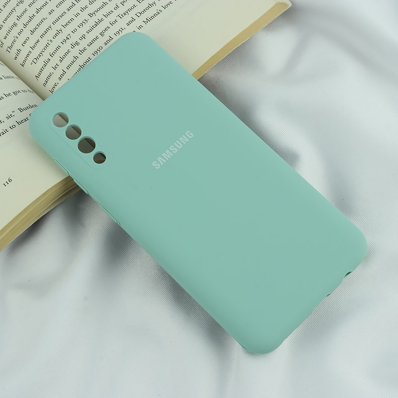 قاب سیلیکونی اصلی زیربسته سامسونگ Galaxy A30s / A50 / A50s محافظ لنزدار
