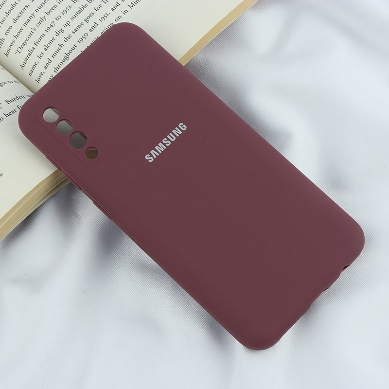 قاب سیلیکونی اصلی زیربسته سامسونگ Galaxy A30s / A50 / A50s محافظ لنزدار