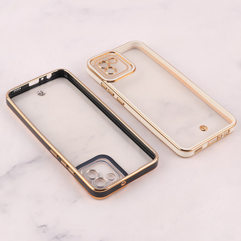 قاب ژله ای سامسونگ Galaxy A03 دور رنگی محافظ لنزدار