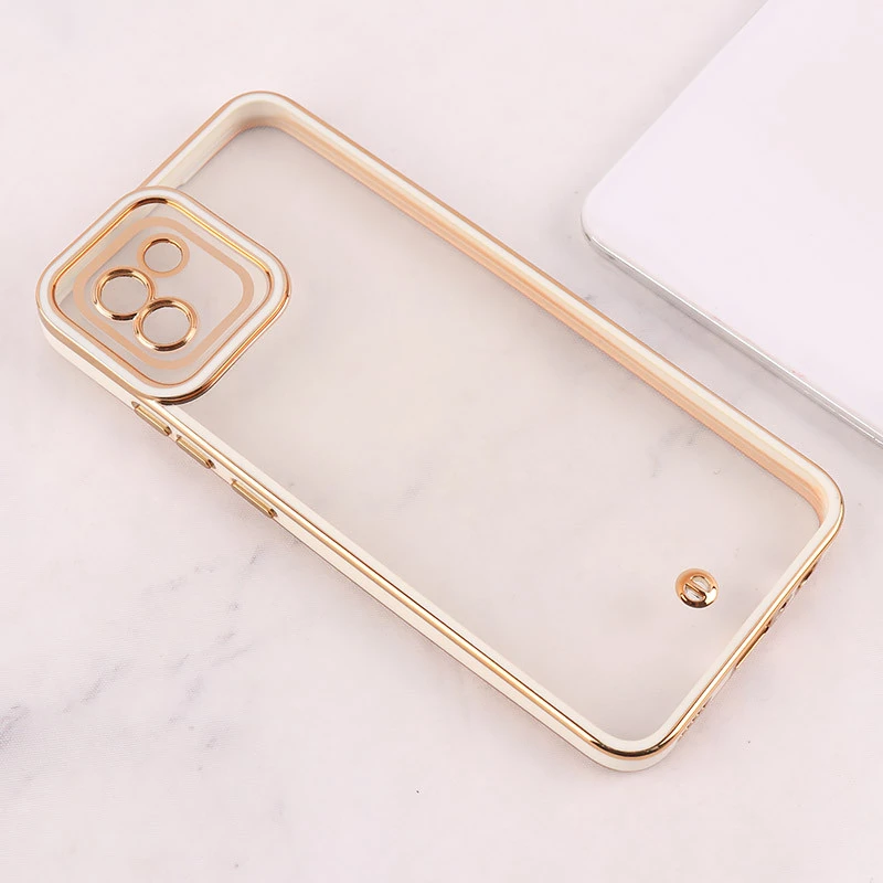 قاب ژله ای سامسونگ Galaxy A03 دور رنگی محافظ لنزدار