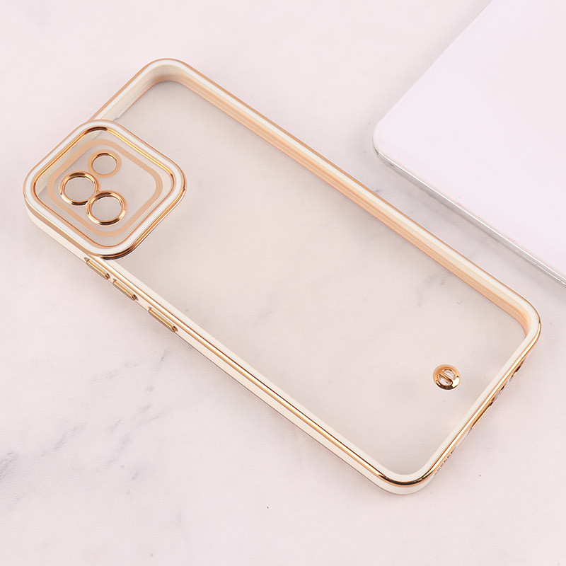 قاب ژله ای سامسونگ Galaxy A03 دور رنگی محافظ لنزدار