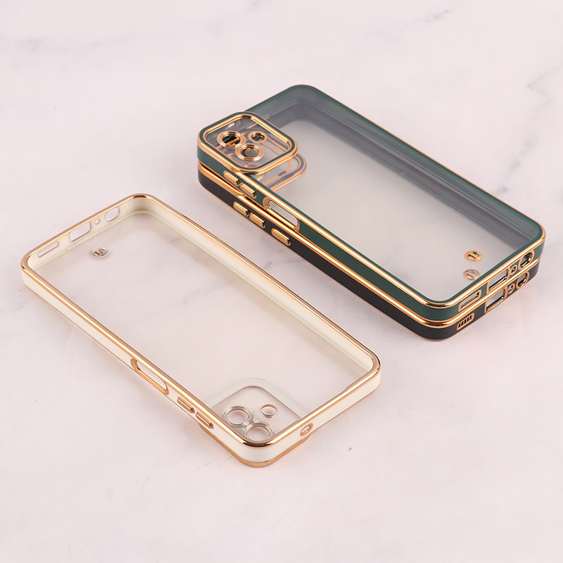 قاب ژله ای سامسونگ Galaxy A04 دور رنگی محافظ لنزدار