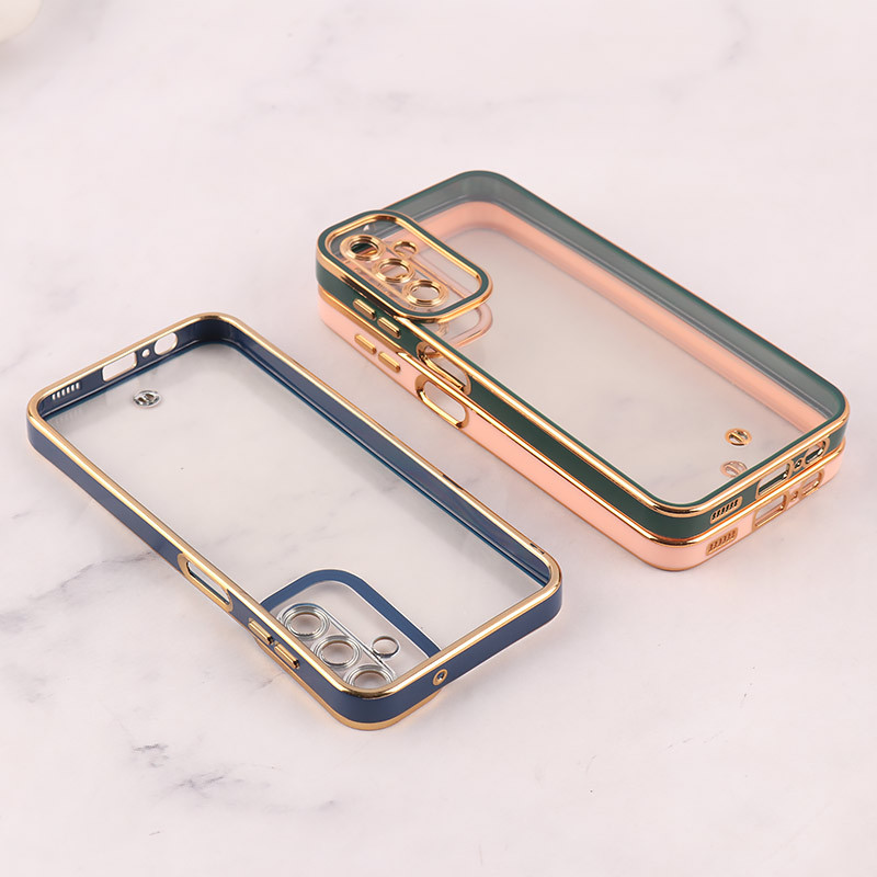 قاب ژله ای سامسونگ Galaxy A14 4G / A14 5G دور رنگی محافظ لنزدار