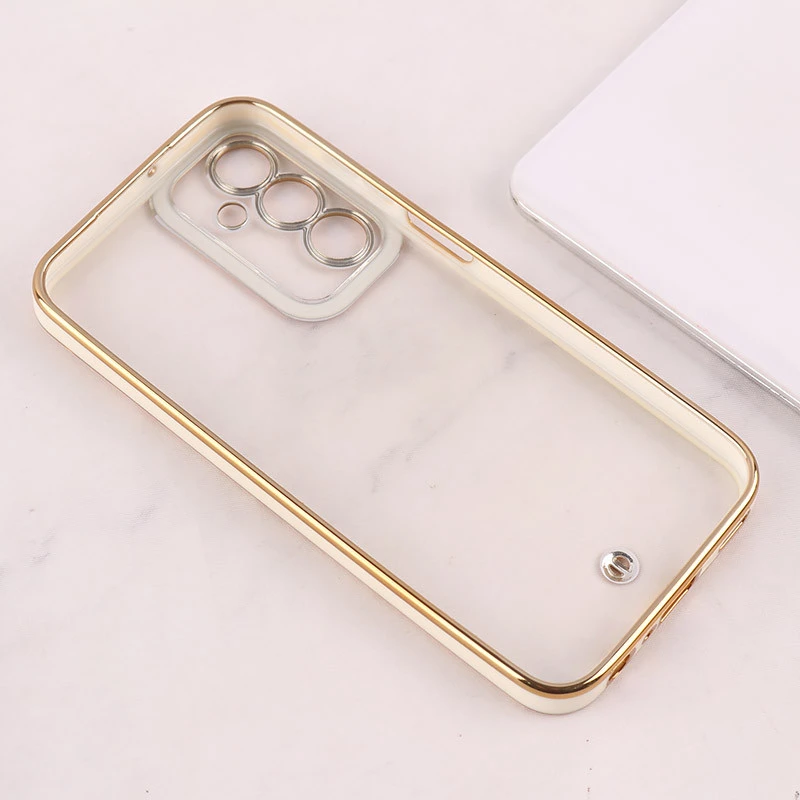 قاب ژله ای سامسونگ Galaxy A25 دور رنگی محافظ لنزدار