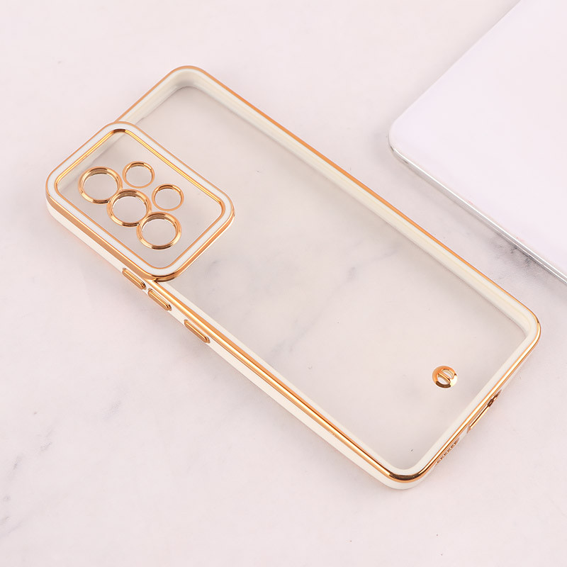 قاب ژله ای سامسونگ Galaxy A53 5G دور رنگی محافظ لنزدار