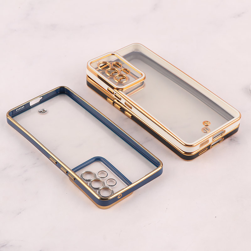 قاب ژله ای سامسونگ Galaxy A53 5G دور رنگی محافظ لنزدار