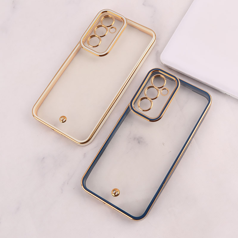 قاب ژله ای سامسونگ Galaxy A54 دور رنگی محافظ لنزدار