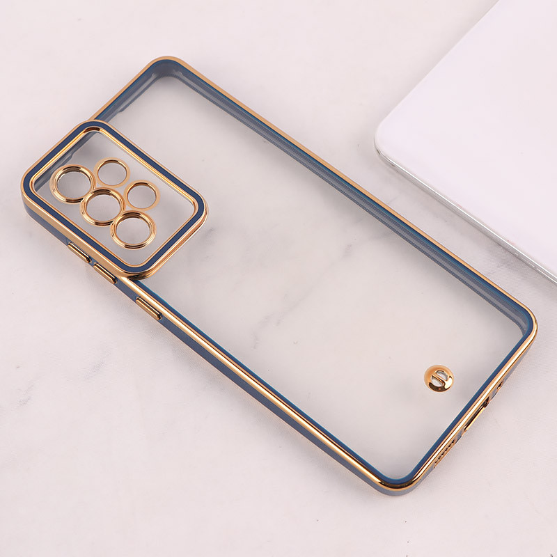 قاب ژله ای سامسونگ Galaxy A73 دور رنگی محافظ لنزدار