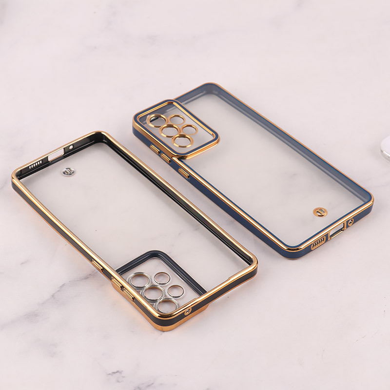 قاب ژله ای سامسونگ Galaxy A73 دور رنگی محافظ لنزدار