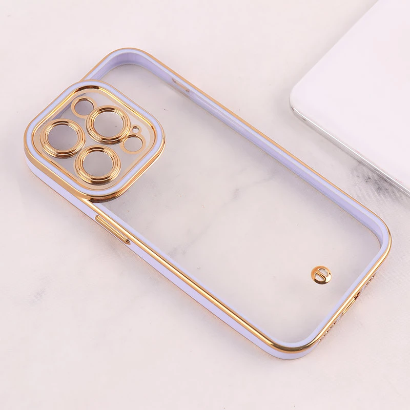 قاب ژله ای آیفون iPhone 14 Pro دور رنگی محافظ لنزدار