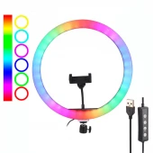 رینگ لایت 14 اینچ RGB LED MJ36