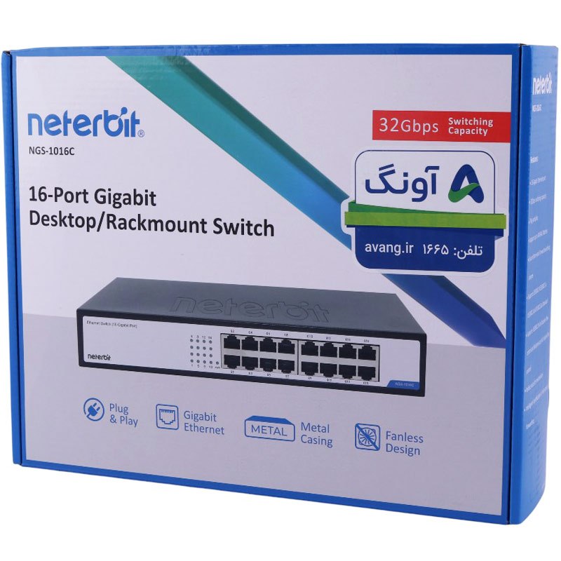 سوییچ 16 پورت نتربیت NGS-1016C