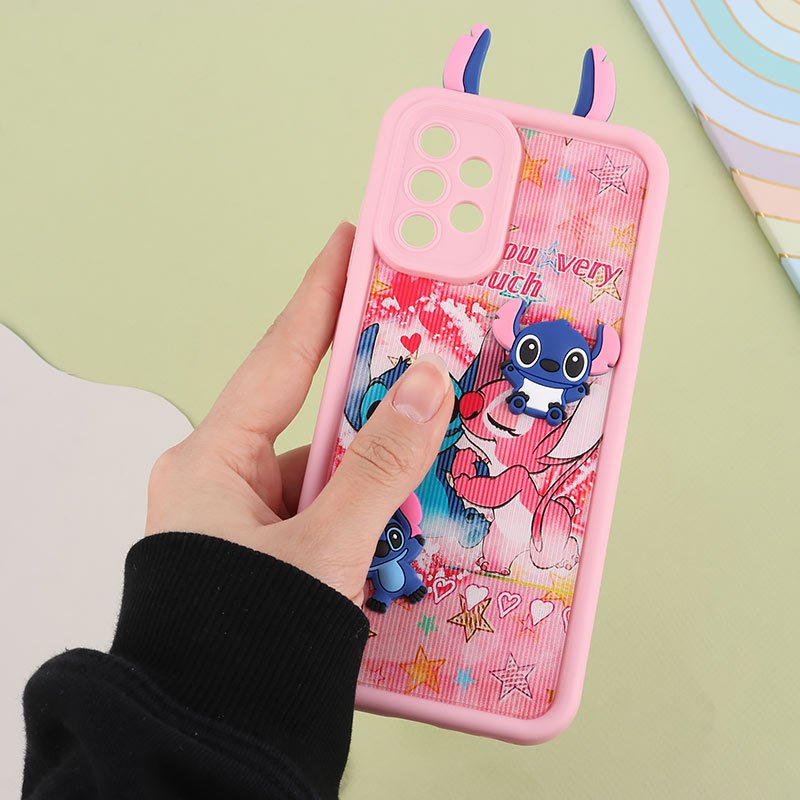 قاب سولید سامسونگ Galaxy A32 4G عروسکی گوش دار محافظ لنزدار