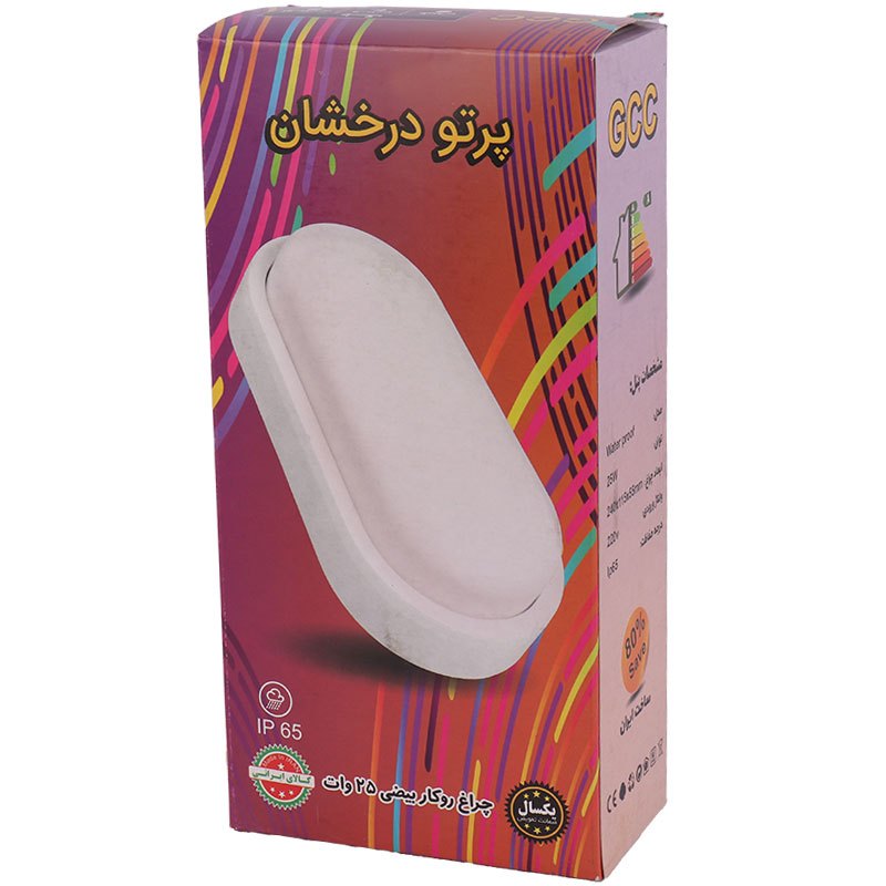 پنل ال ای دی سقفی روکار 25 وات پرتو درخشان GCC