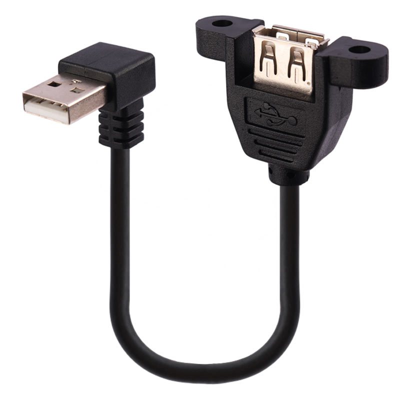 کابل کوتاه افزایش طول P-net USB 30cm&nbsp;یکسر L