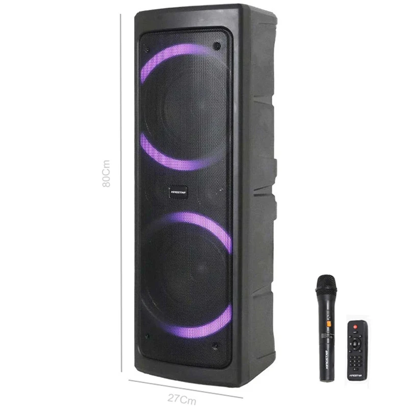 اسپیکر چمدانی بلوتوثی کینگ استار KBS555 + میکروفون و ریموت کنترل