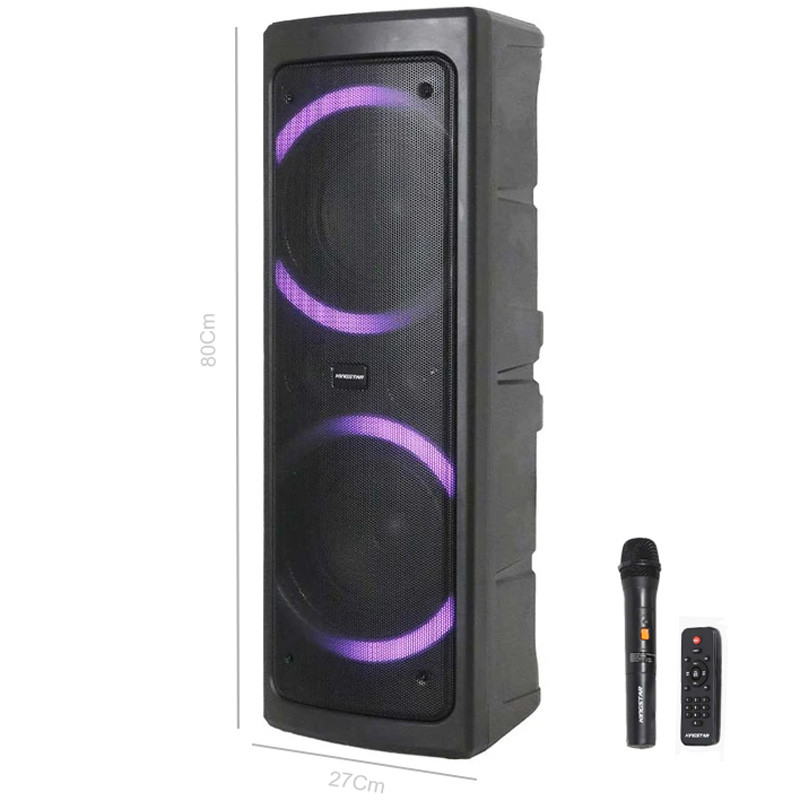 اسپیکر چمدانی بلوتوثی کینگ استار KBS555 + میکروفون و ریموت کنترل