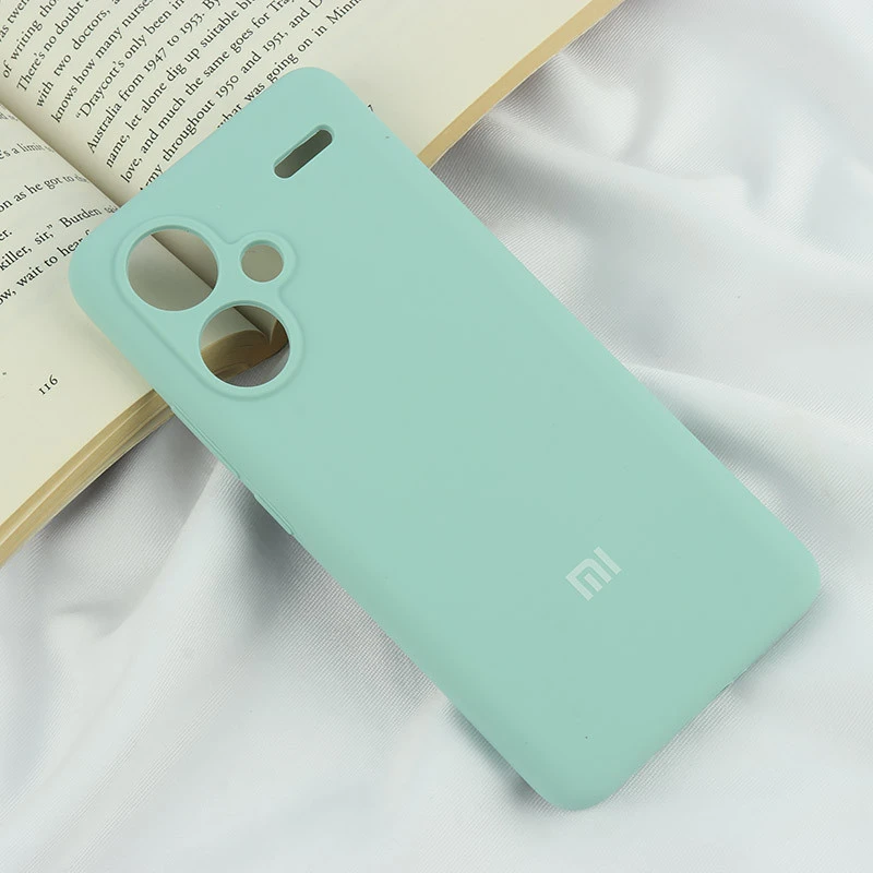 قاب سیلیکونی اصلی زیربسته شیائومی Redmi Note 13 Pro Plus محافظ لنزدار