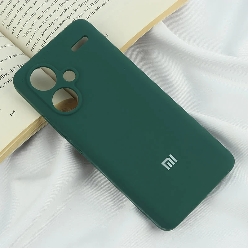 قاب سیلیکونی اصلی زیربسته شیائومی Redmi Note 13 Pro Plus محافظ لنزدار