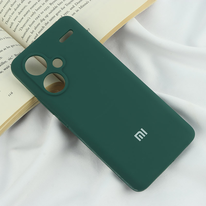 قاب سیلیکونی اصلی زیربسته شیائومی Redmi Note 13 Pro Plus محافظ لنزدار