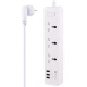 چند راهی 3 خانه ارت دار پرووان PPS615U با کابل 1.8 متری + شارژر USB