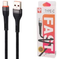 کابل تایپ سی فست شارژ YOU SHENQ KU K-76 6A 1m