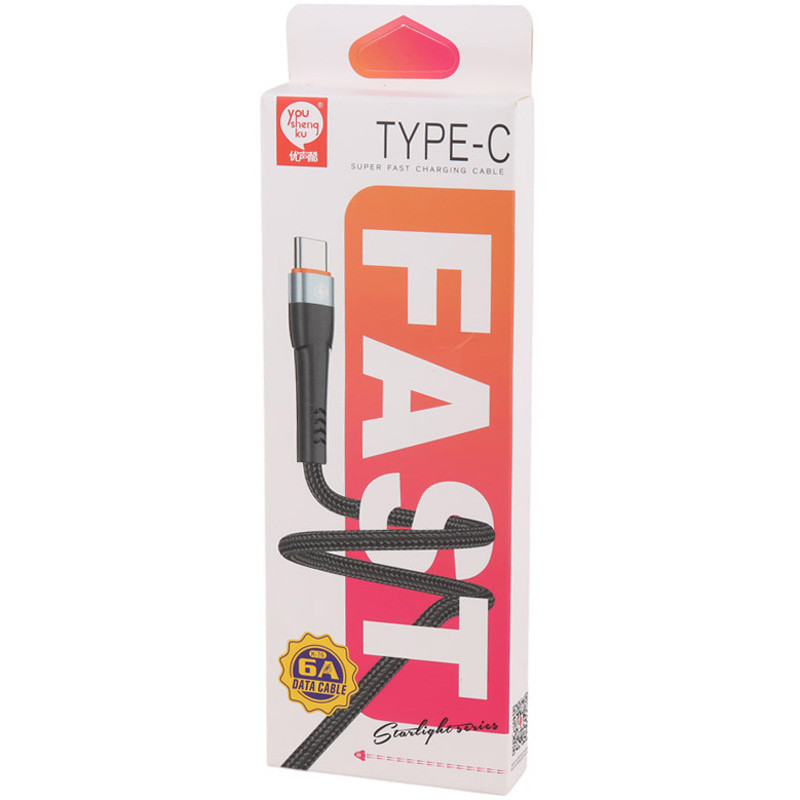 کابل تایپ سی فست شارژ YOU SHENQ KU K-76 6A 1m