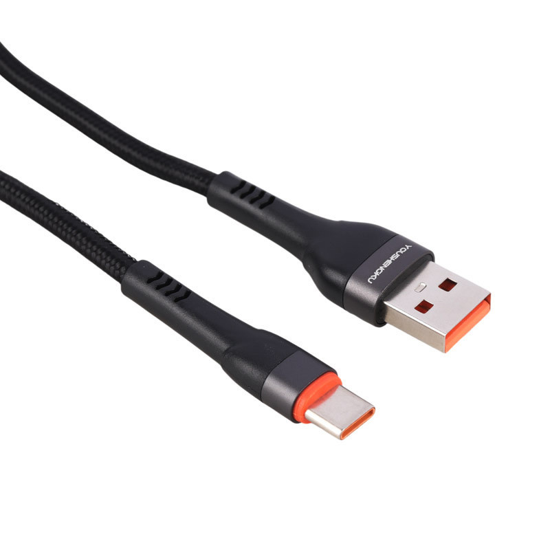کابل تایپ سی فست شارژ YOU SHENQ KU K-76 6A 1m
